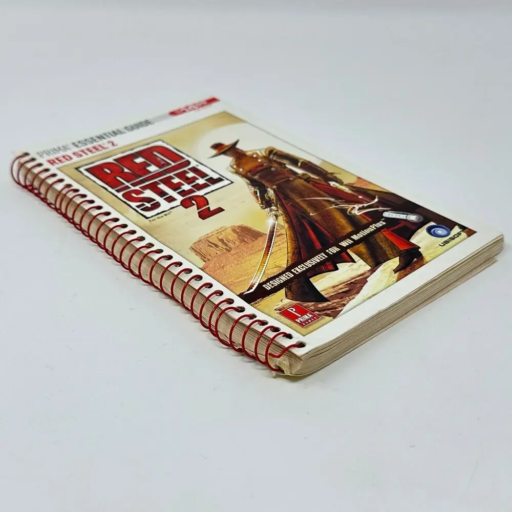 Prima Essential Guide Red Steel 2 Video Game Spiral Bound Wii Hack Slash FPS